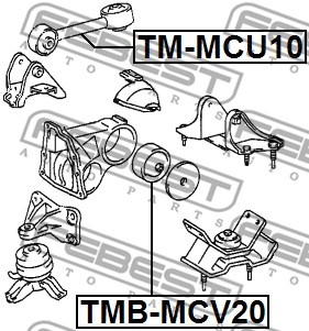 Poduszka silnika FEBEST TMB-MCV20