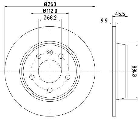 Tarcza hamulcowa HELLA 8DD 355 104-501