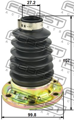 Zestaw osłon FEBEST 2315P-PAS4WD