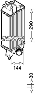 Chłodnica powietrza intercooler DENSO DIT09116