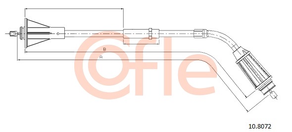 Linka hamulca ręcznego COFLE 92.10.8072