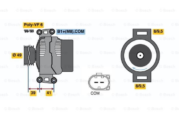 Alternator BOSCH 0 986 046 130