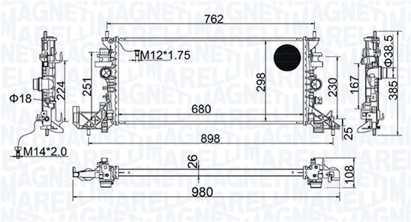 Chłodnica MAGNETI MARELLI 350213206700