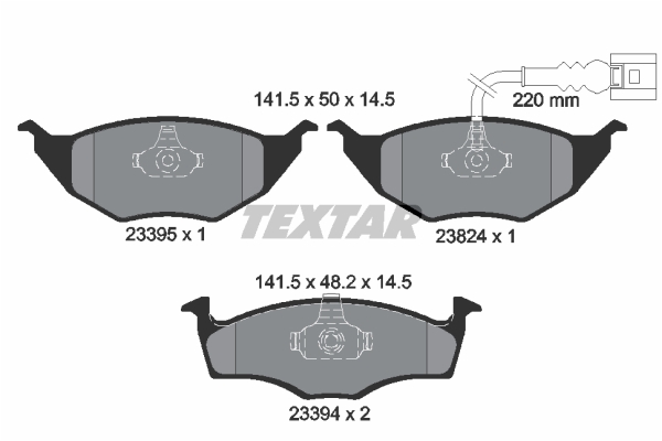 Klocki hamulcowe TEXTAR 2339502