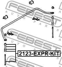 Łącznik stabilizatora FEBEST 2123-EXPR-KIT