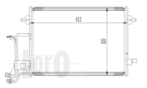 Skraplacz klimatyzacji ABAKUS 003-016-0009