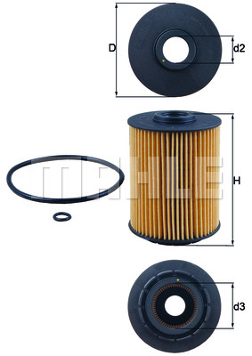 Filtr oleju MAHLE OX 356D