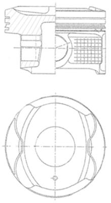 Tłok KOLBENSCHMIDT 41250610