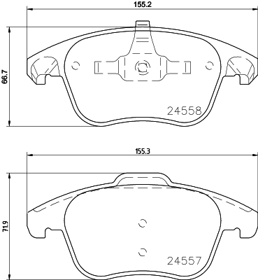 Klocki hamulcowe HELLA 8DB 355 015-561