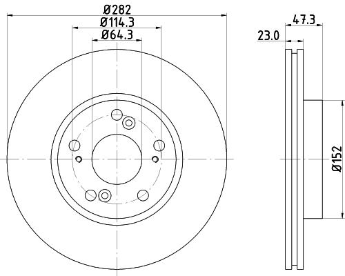 Tarcza hamulcowa HELLA 8DD 355 110-631