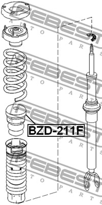 Dystans gumowy FEBEST BZD-211F