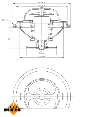 Termostat NRF 725070