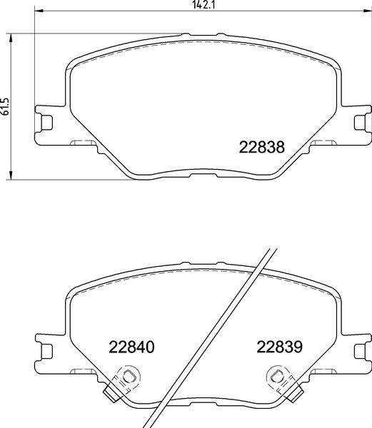 Klocki hamulcowe BREMBO P 59 096