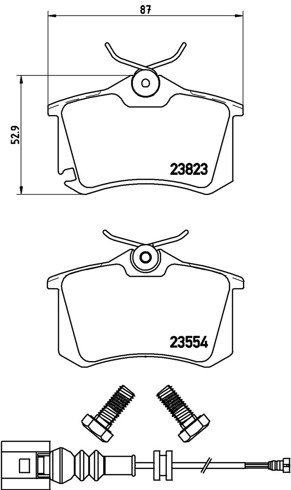 Klocki hamulcowe BREMBO P 85 066