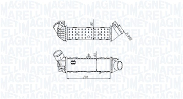 Chłodnica powietrza intercooler MAGNETI MARELLI 351319204490