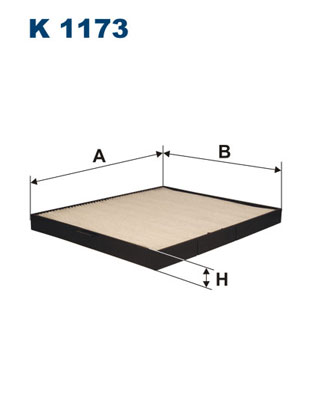 Filtr kabinowy FILTRON K 1173