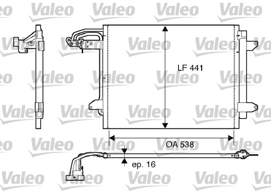 Skraplacz klimatyzacji VALEO 817806