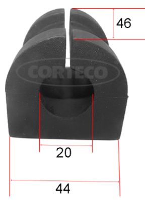 Guma stabilizatora CORTECO 49363595