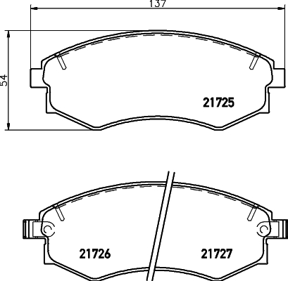 Klocki hamulcowe HELLA 8DB 355 016-691