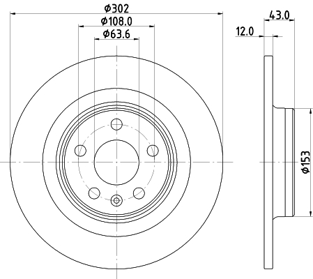Tarcza hamulcowa HELLA 8DD 355 126-991