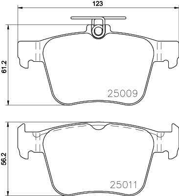 Klocki hamulcowe HELLA 8DB 355 020-261