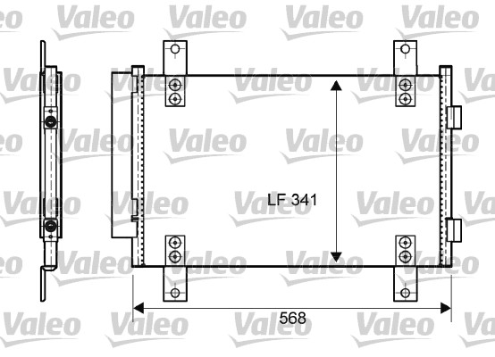 Skraplacz klimatyzacji VALEO 814081