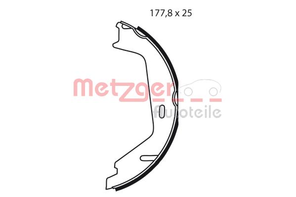 Zestaw szczęk hamulcowych METZGER MG 238