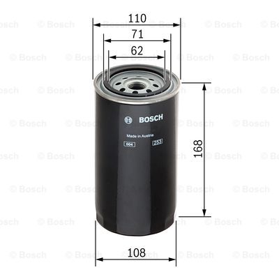 Filtr paliwa BOSCH F 026 402 034
