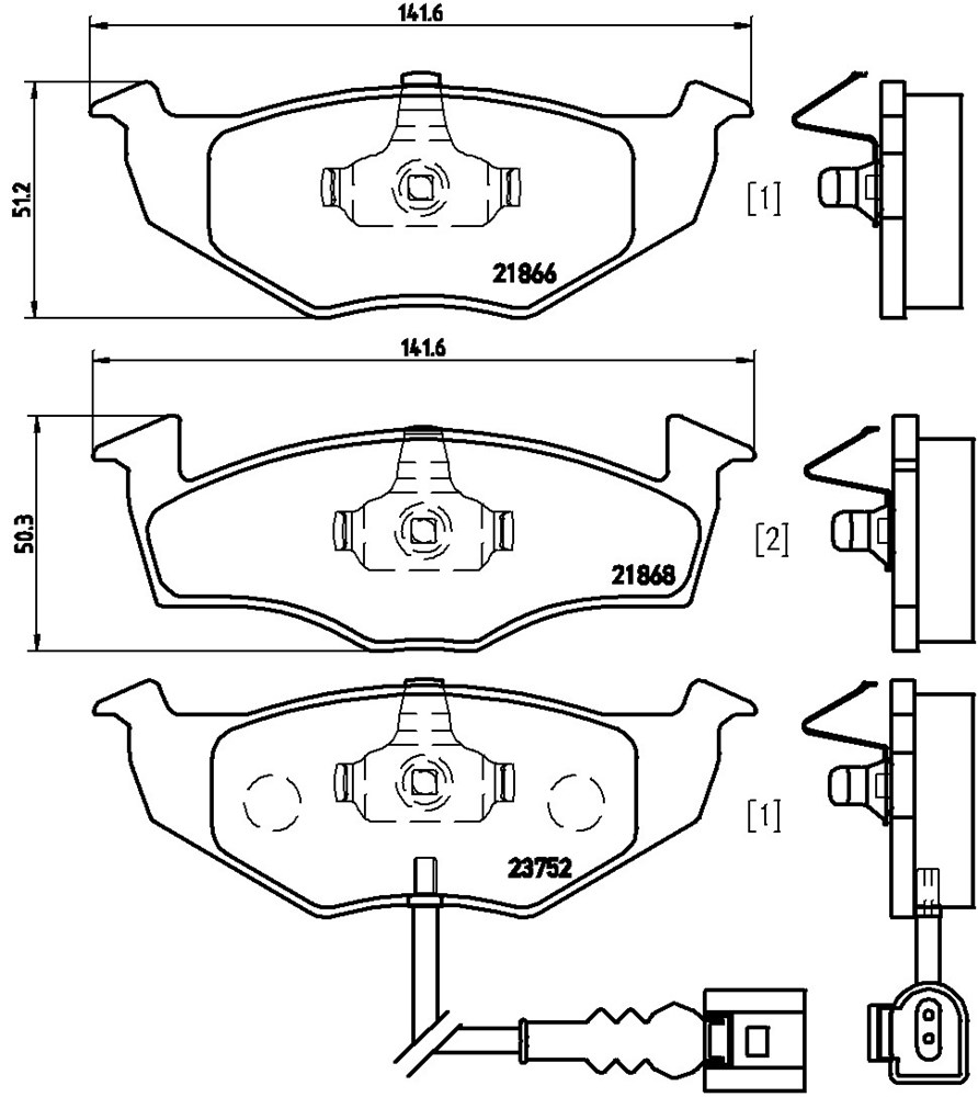 Klocki hamulcowe BREMBO P 85 071