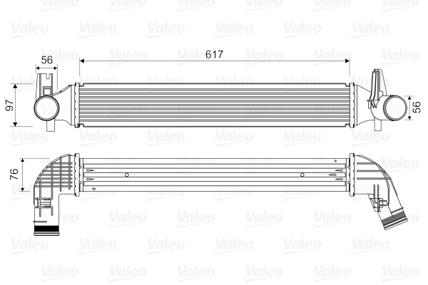 Chłodnica powietrza intercooler VALEO 818338