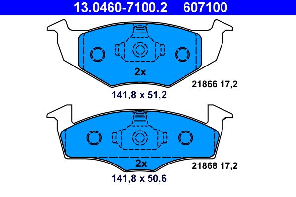 Klocki hamulcowe ATE 13.0460-7100.2