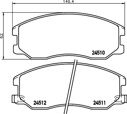 Klocki hamulcowe HELLA 8DB 355 013-121