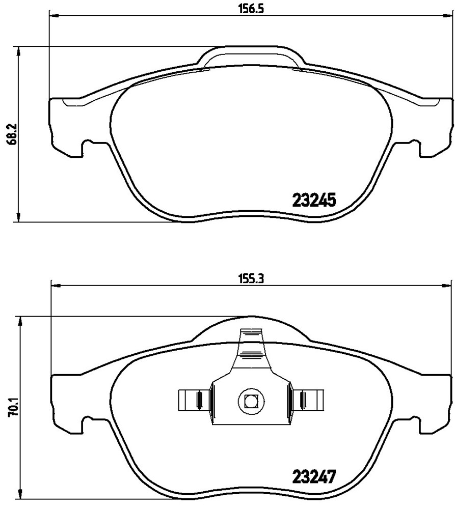 Klocki hamulcowe BREMBO P 68 040