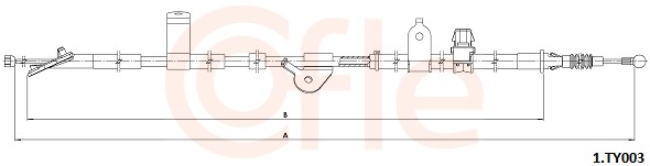 Cięgło, hamulec postojowy COFLE 92.1.TY003