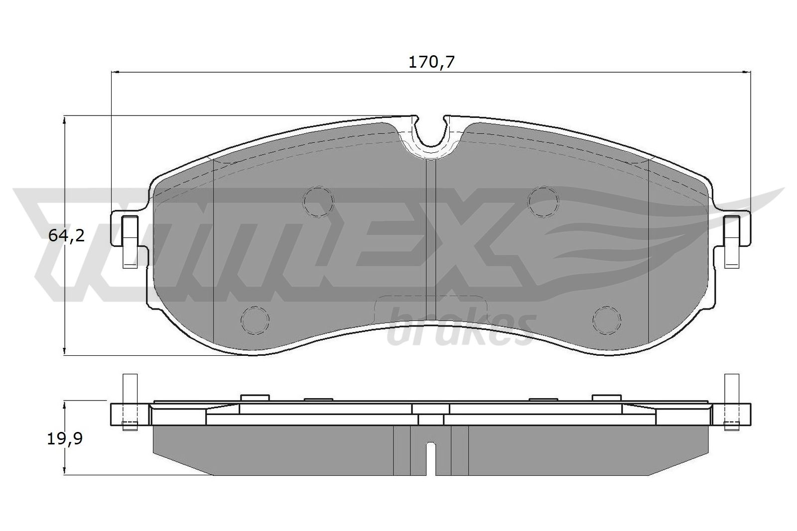Klocki hamulcowe TOMEX BRAKES TX 19-97
