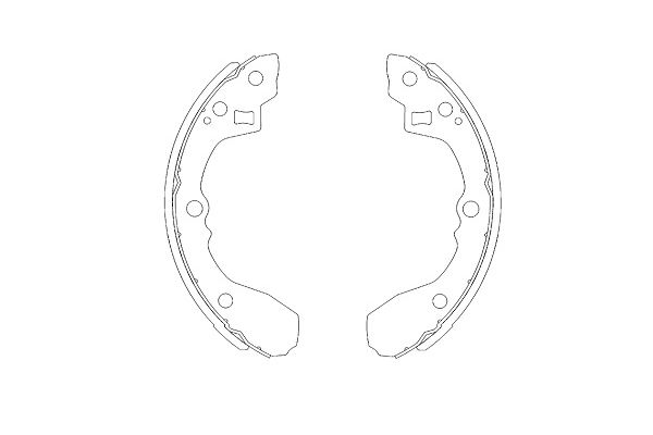 Zestaw szczęk hamulcowych KAVO PARTS KBS-4403