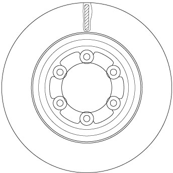 Tarcza hamulcowa TRW DF6736S