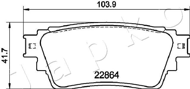 Klocki hamulcowe JAPKO 51515