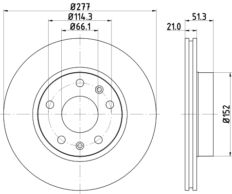 Tarcza hamulcowa HELLA 8DD 355 127-781
