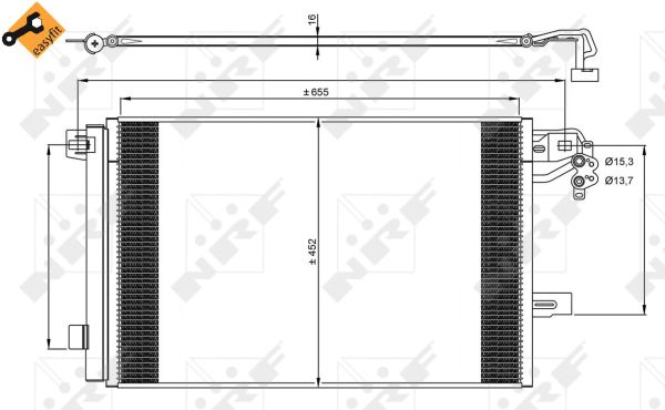 Skraplacz klimatyzacji NRF 350064