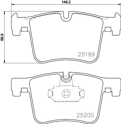 Klocki hamulcowe HELLA 8DB 355 015-781