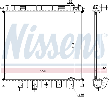 Chłodnica NISSENS 64319A