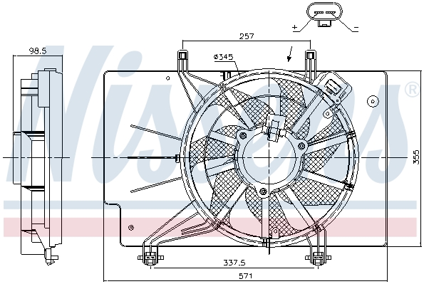 Wentylator NISSENS 85752