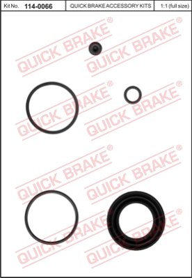 Zestaw naprawczy zacisku hamulcowego QUICK BRAKE 114-0066