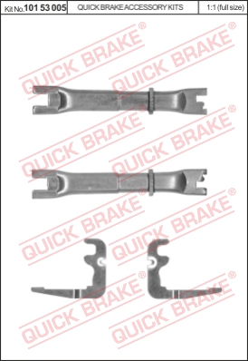 Regulacja szczęk hamulcowych QUICK BRAKE 101 53 005