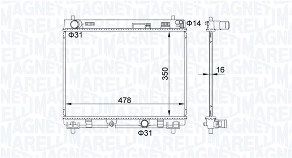 Chłodnica MAGNETI MARELLI 350213208200