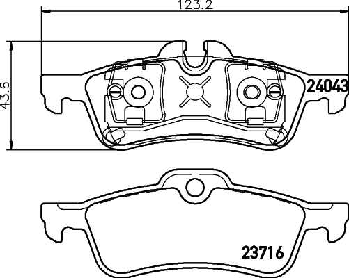Klocki hamulcowe HELLA 8DB 355 011-351