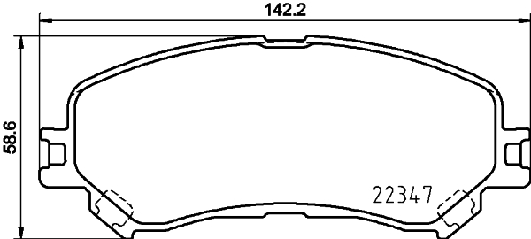 Klocki hamulcowe HELLA 8DB 355 025-081