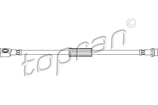 Przewód hamulcowy elastyczny TOPRAN 300 616
