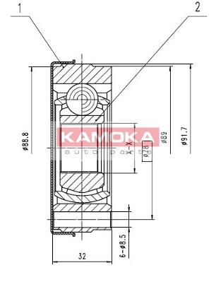Przegub KAMOKA 8010